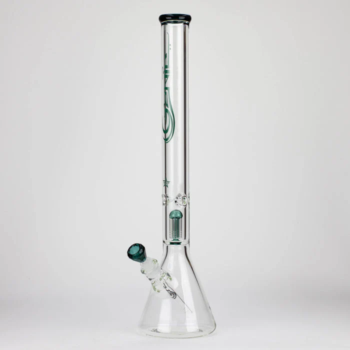 Genie 24" 9mm Single Percolator Glass Water Bong