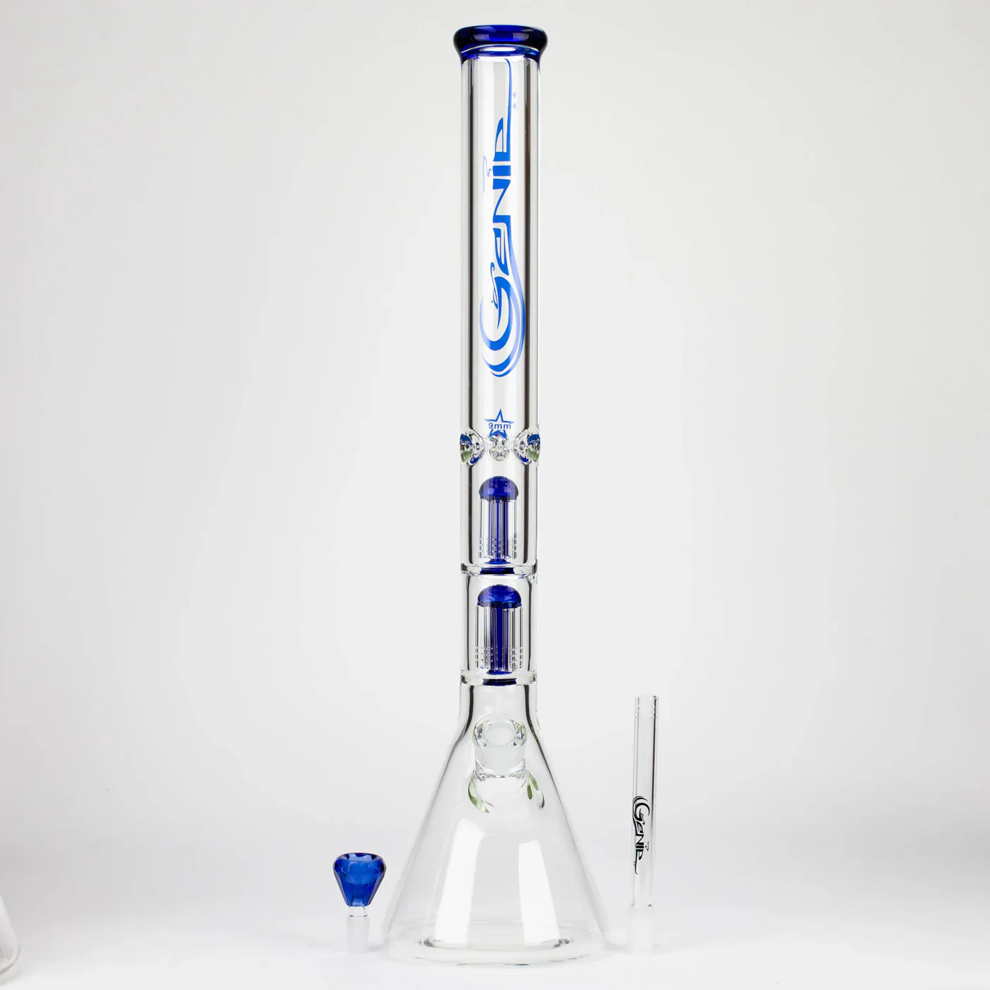 Genie 24" Dual 6-Arm Percolator Beaker Bong - Image 4