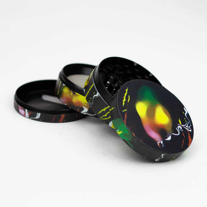 GENIE 4 Parts 63mm Rasta Man Metal Grinder - Image 2