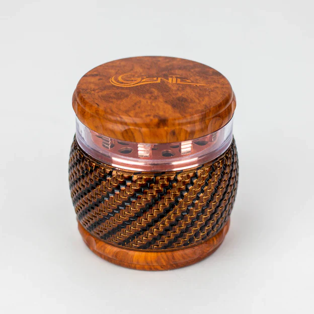 Genie 4 parts faux wood Herb grinder - Image 3