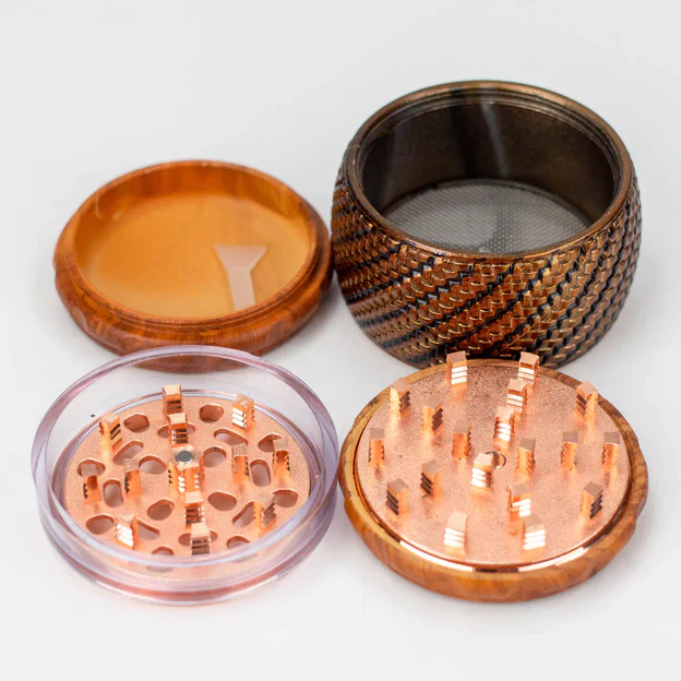 Genie 4 parts faux wood Herb grinder - Image 6