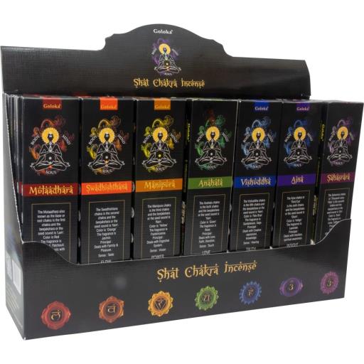 Goloka Chakra - Muladhara (Root) Incense Sticks 15g - Image 2