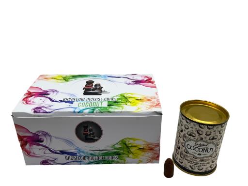 Goloka Backflow Cones - Coconut Backflow Incense 24 Cones