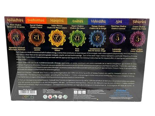 Goloka - 7.8" Seven Chakra Incense Kit - Image 2