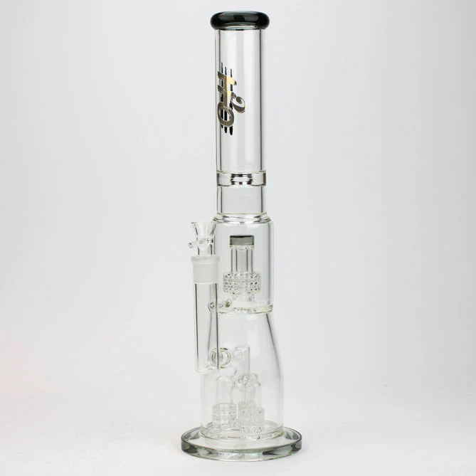 H2O 17.5" Glass Bong W/ Shower Head Percolator
