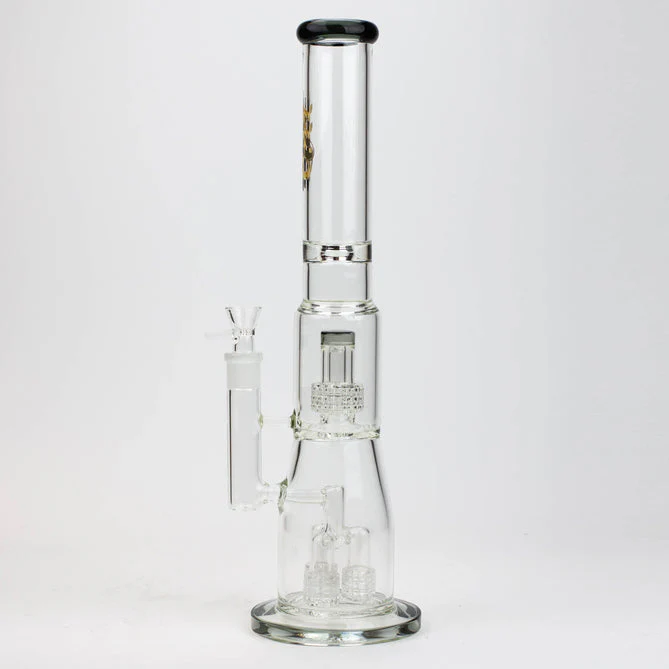 H2O 17.5" Glass Bong W/ Shower Head Percolator - Image 2