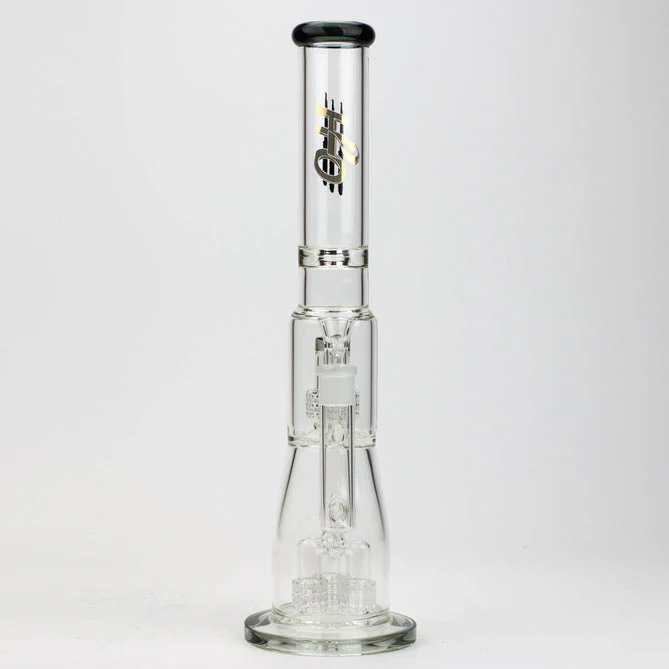 H2O 17.5" Glass Bong W/ Shower Head Percolator - Image 3