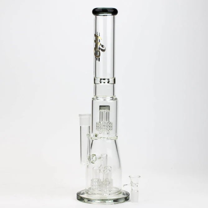 H2O 17.5" Glass Bong W/ Shower Head Percolator - Image 9