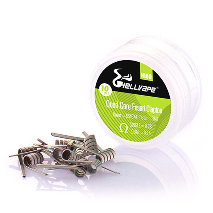 Hellvape Ni80 Fused Clapton Pre-built Coils MTL, Dual, Triple & Quad - Image 3