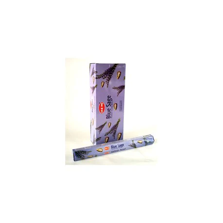 HEM Blue Sage 9″ Incense Sticks – Hex Box (20g)