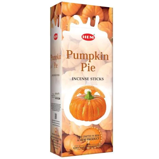 HEM Pumpkin Pie 9β³ Incense Sticks β Hex Box (20g)