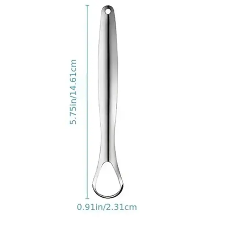 Hypoallergenic Stainless Steel Tongue Scraper - Image 4