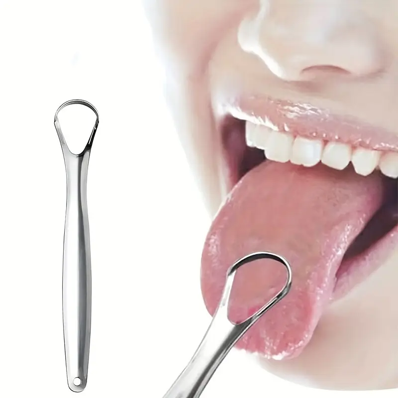 Hypoallergenic Stainless Steel Tongue Scraper - Image 5