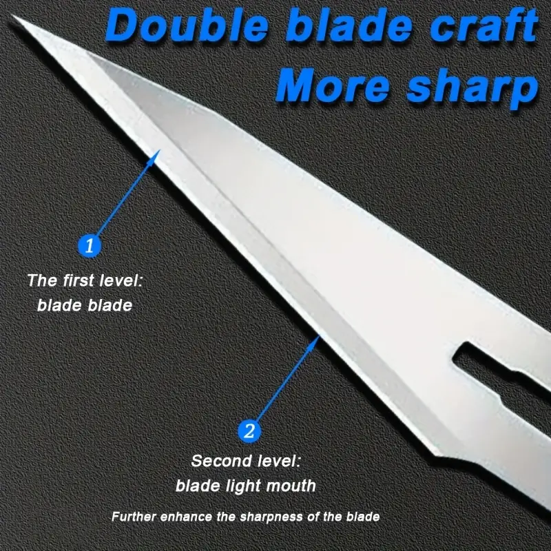 10pcs Carbon Steel No. 11 Special Sharp Blade - Image 3