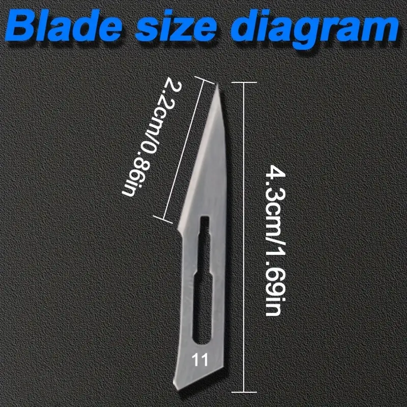 100pcs Carbon Steel No. 11 Special Sharp Blade - Image 4