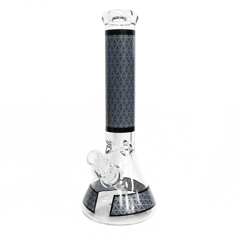 Infyniti 14" Prism Pattern Beaker Bong W/ Ice Catcher