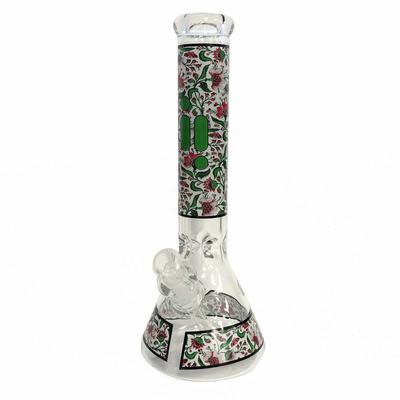 Infyniti 14" Floral Bong W/ Ice Catcher