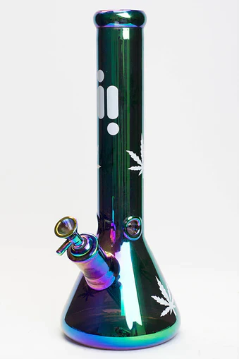 Infyniti Leaf 14" 7mm Metallic Glass Bong - Image 4