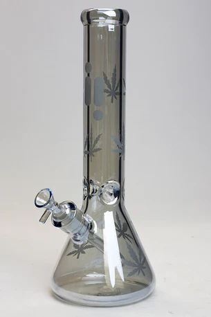 Infyniti Leaf 14" 7mm Metallic Glass Bong - Image 5