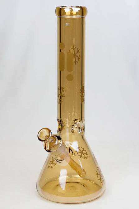 Infyniti Snowflake 14" 7mm Metallic Glass Bong - Image 2