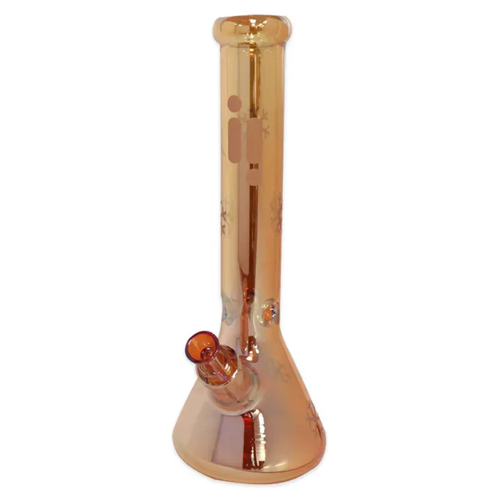 Infyniti Snowflake 14" 7mm Metallic Glass Bong - Image 8