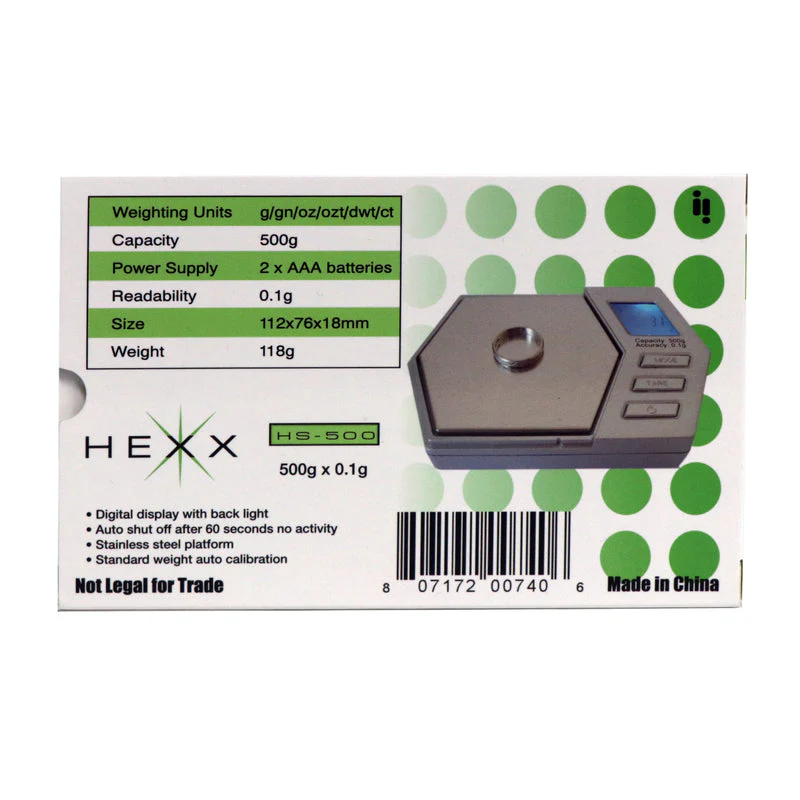 Infyniti - Hexx Digital Pocket Scale 500g x 0.1g - Image 4
