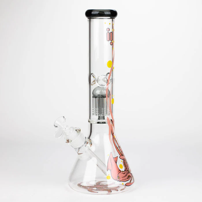 Infyniti Untamed 14" 7mm Classic Beaker Water Bong - Octopus - Image 2