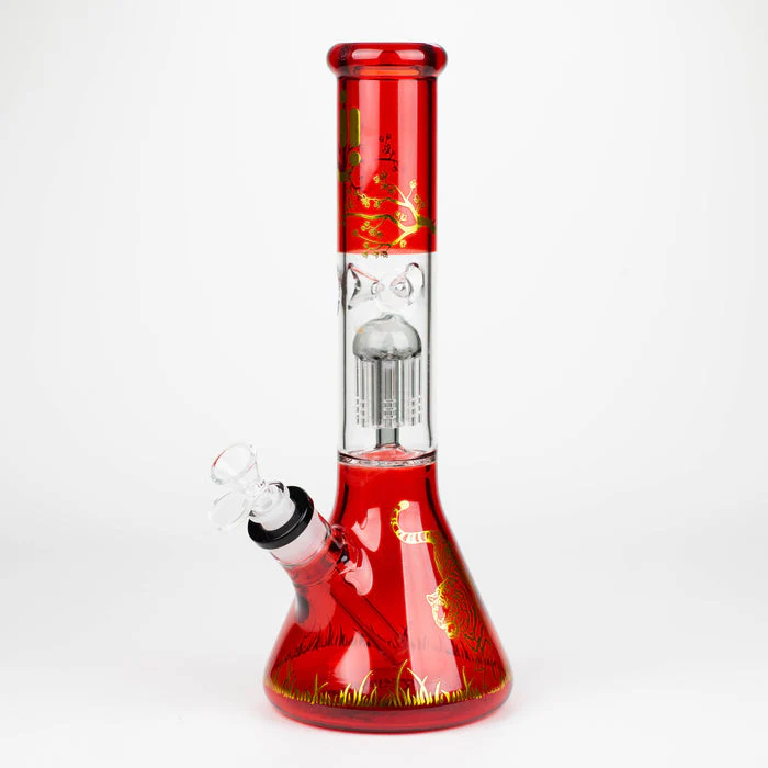Infyniti Untamed 14" 7mm Classic Beaker Water Bong - Tiger - Image 2