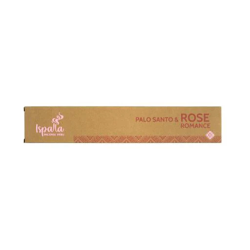 Ispalla Organic - "Romance" Palo Santo & Rose 10 Incense Sticks 9"