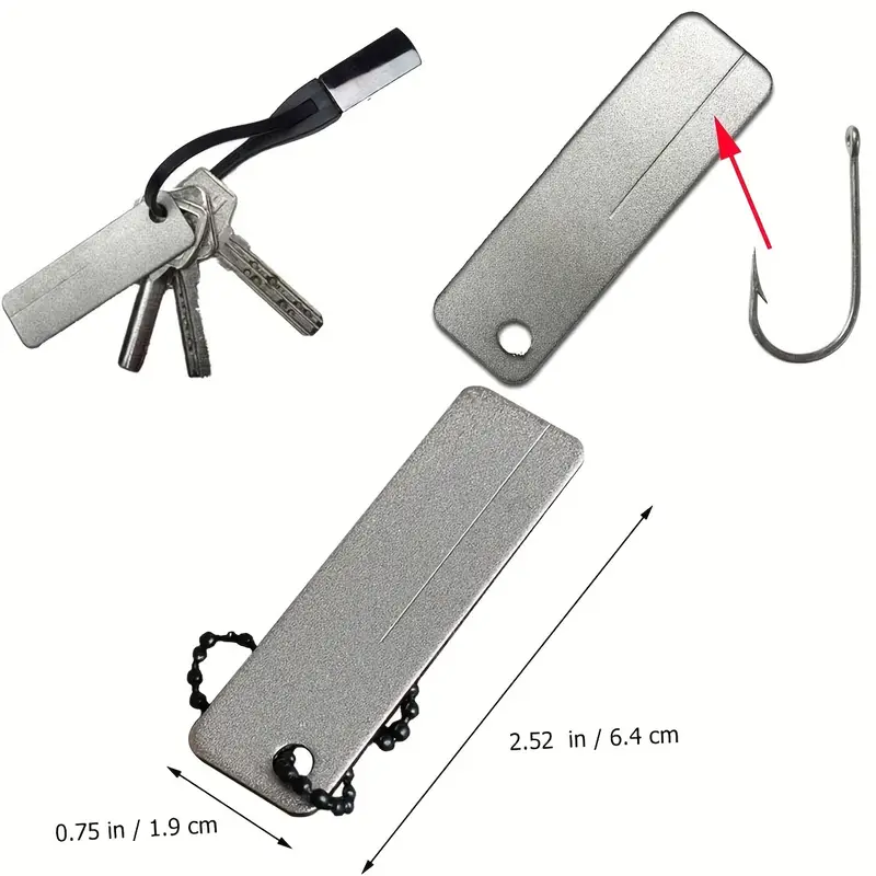 NewShark - Knife Sharpener Diamond Pocket Tool w/ Mini Keychain - Image 2