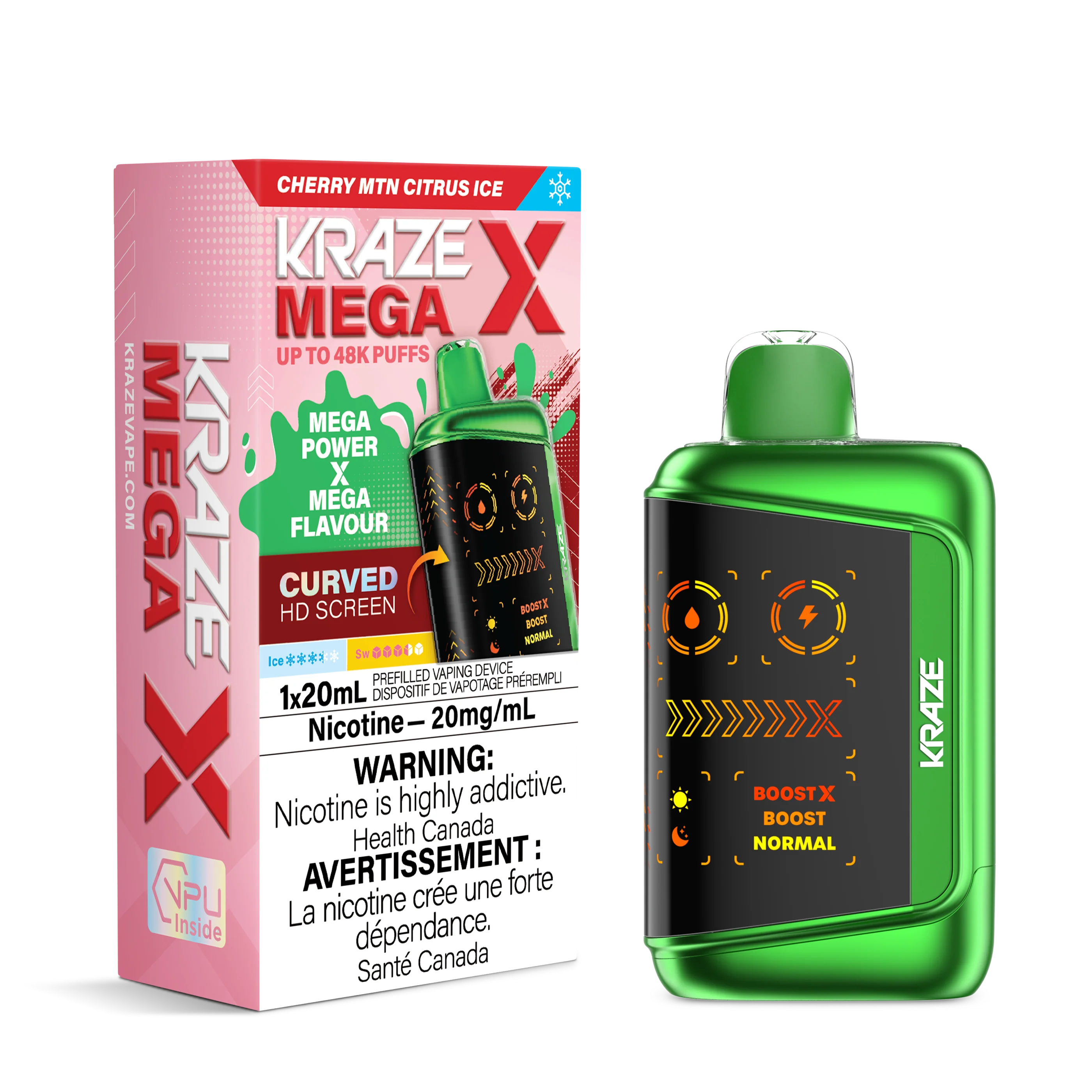 Kraze Mega X Rechargeable Disposable Vape 20mL