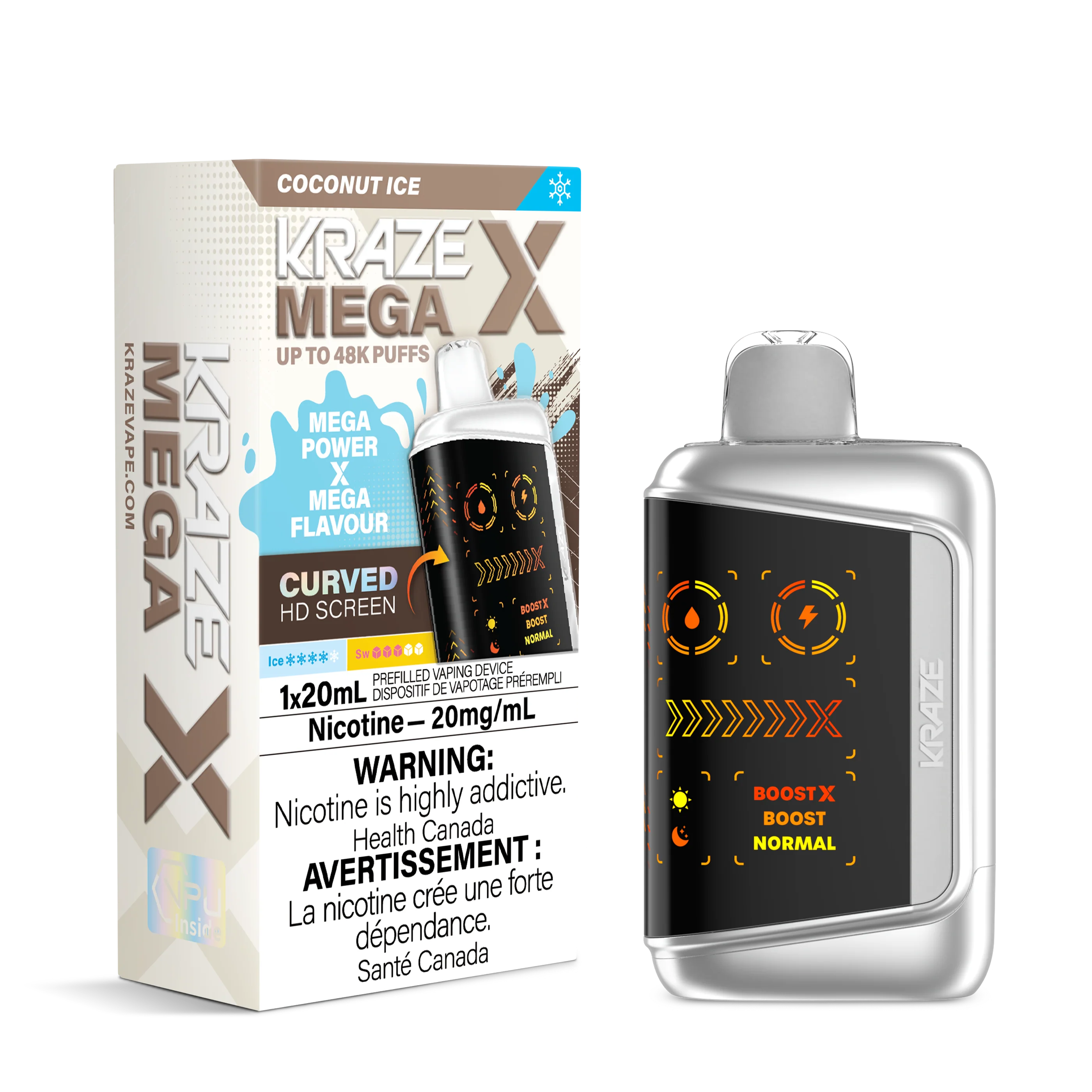 Kraze Mega X Rechargeable Disposable Vape 20mL - Image 2