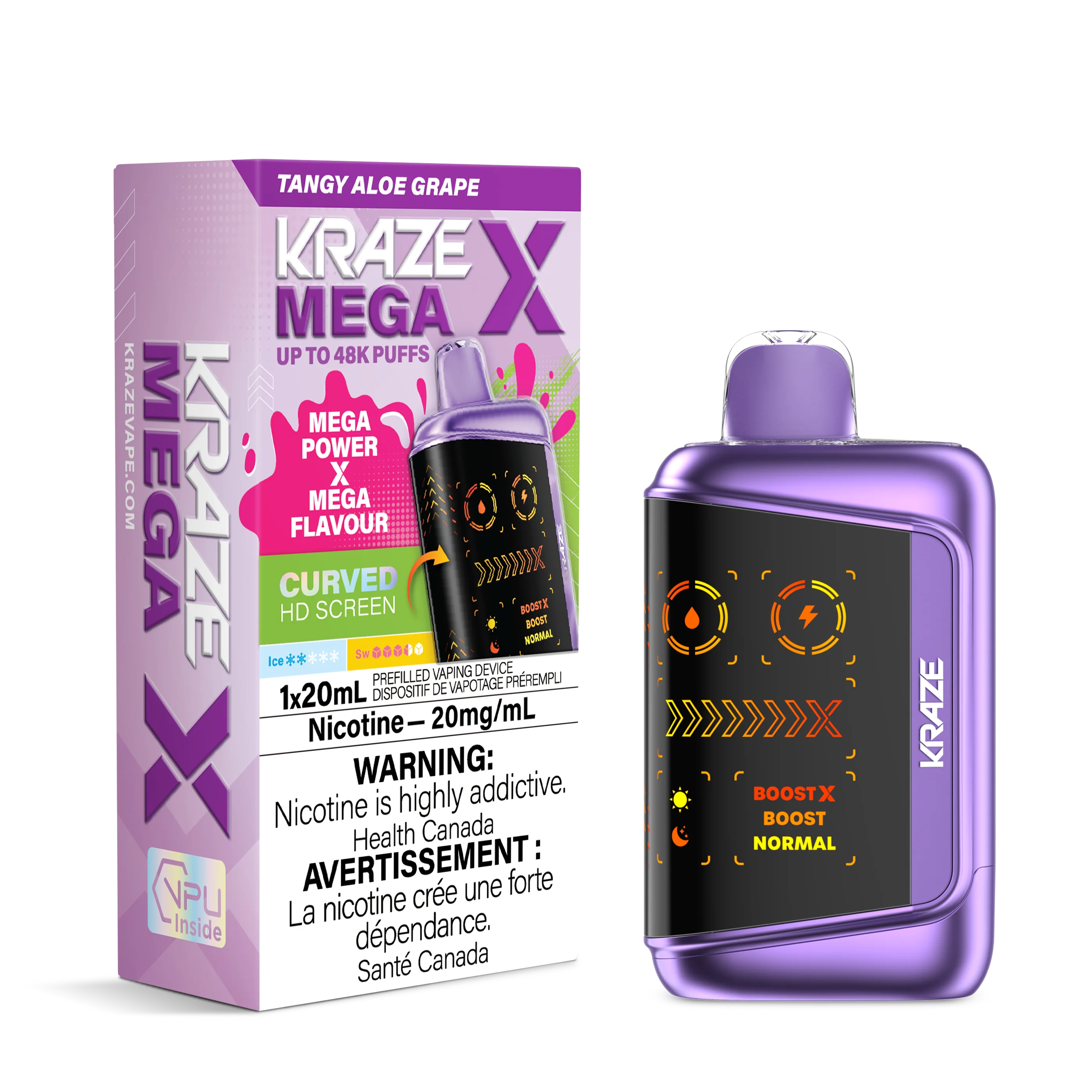 Kraze Mega X Rechargeable Disposable Vape 20mL - Image 6