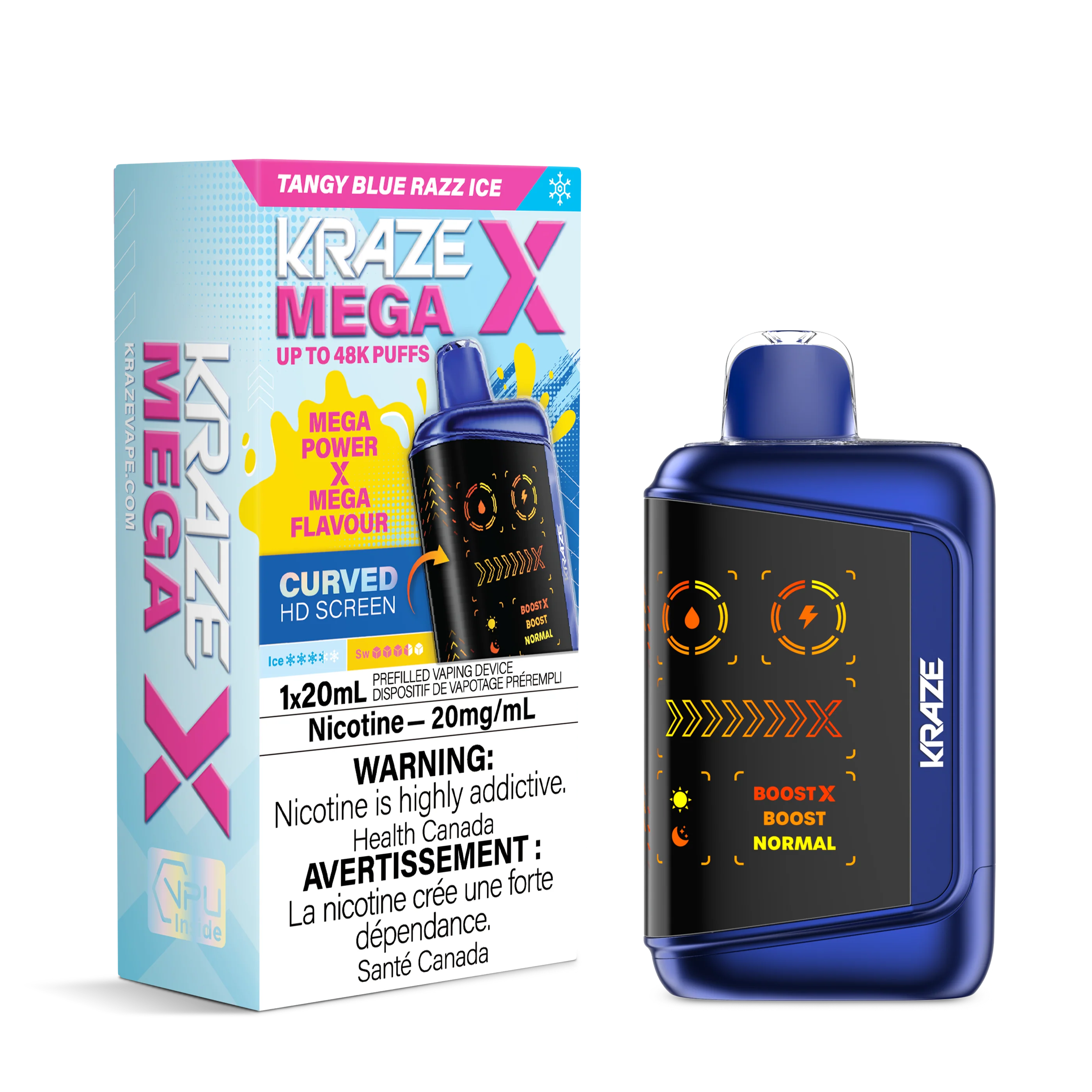 Kraze Mega X Rechargeable Disposable Vape 20mL - Image 7