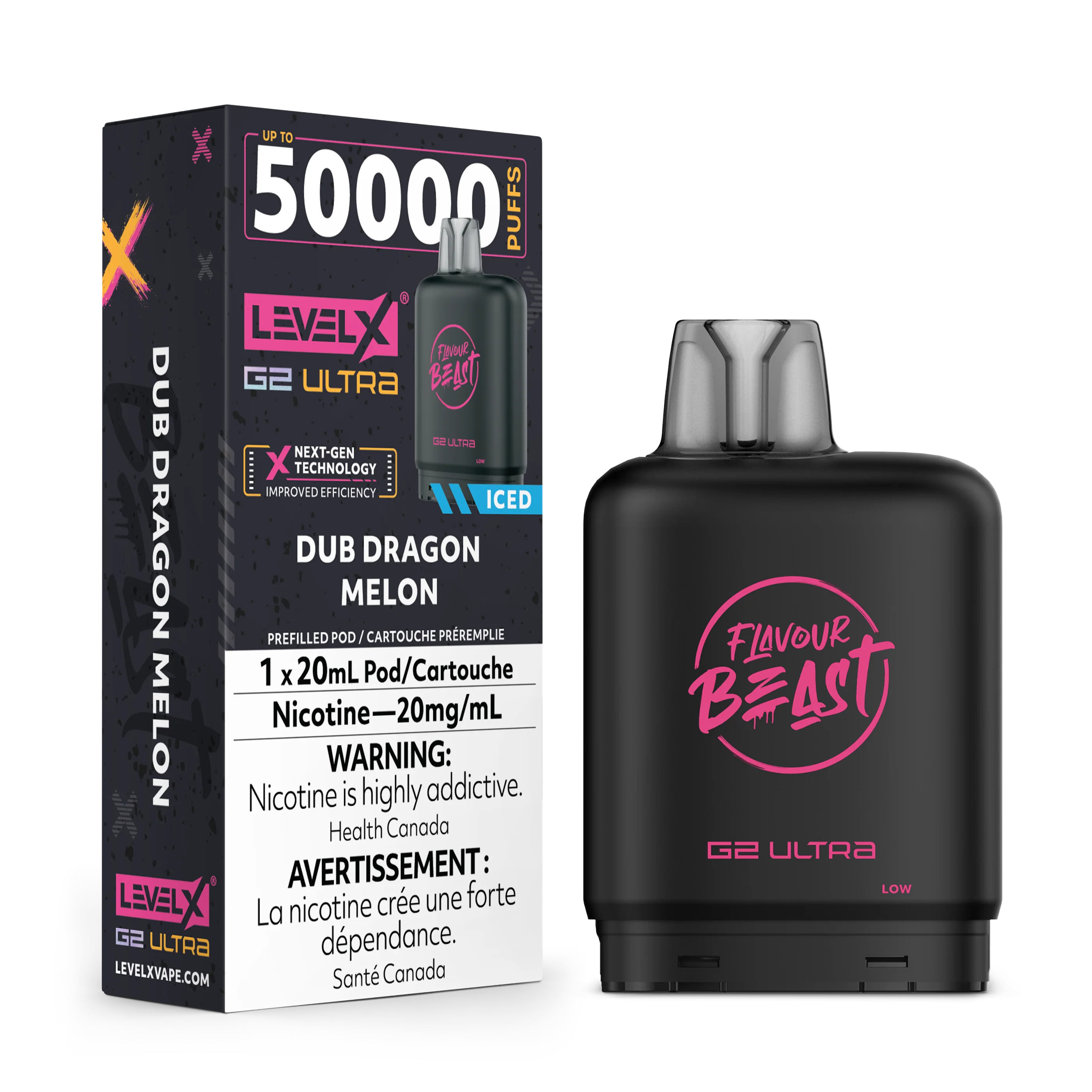 Flavour Beast Level X G2 Ultra Replacement Pod 20mL - Image 3