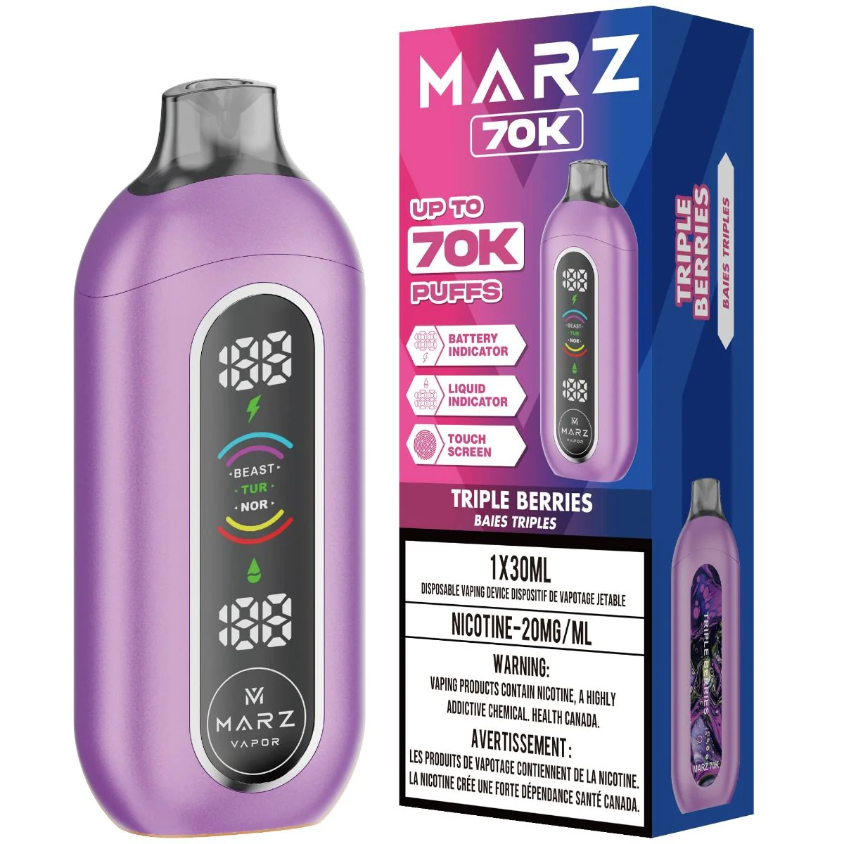 Marz 70k Puff Disposable Vape 30mL - Image 11