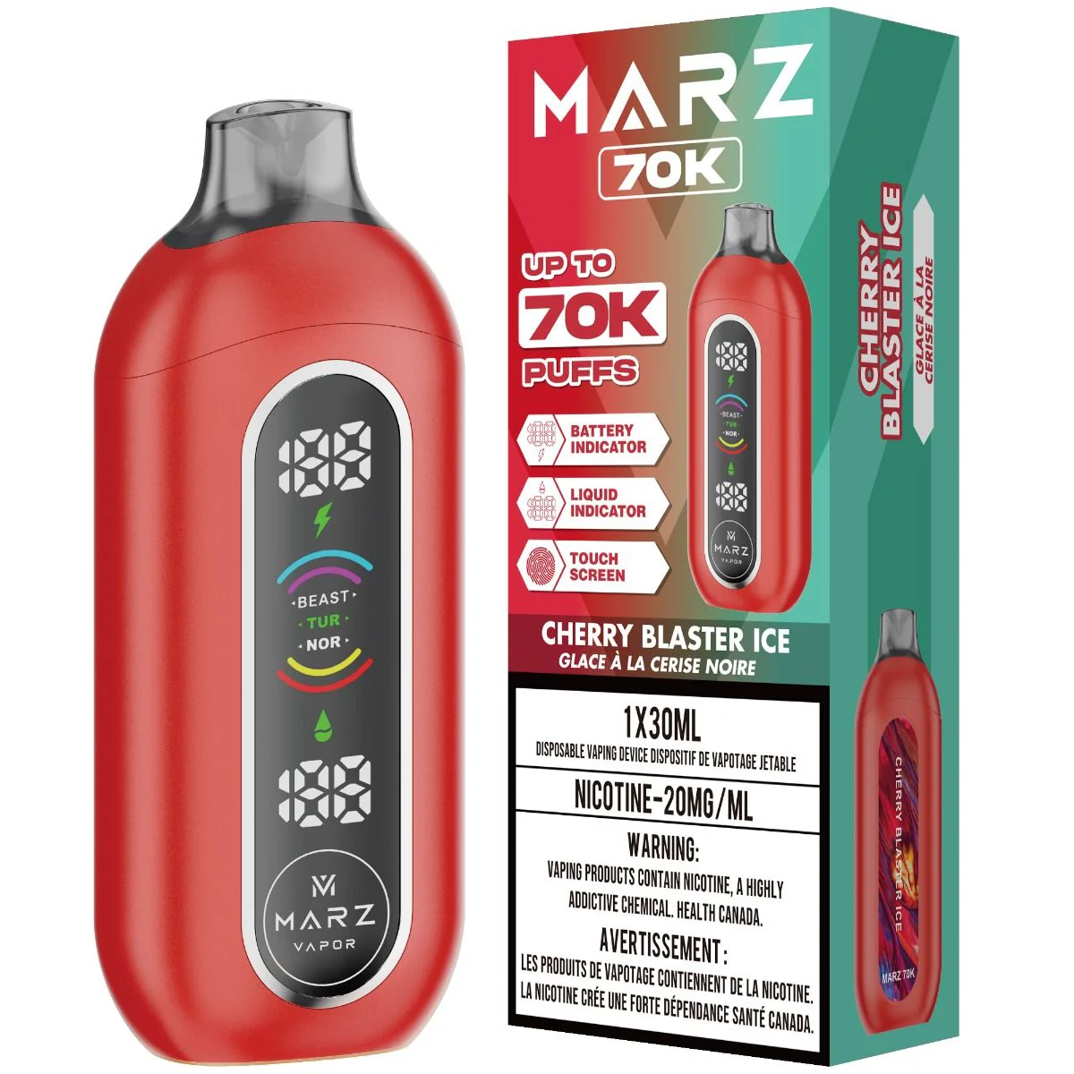 Marz 70k Puff Disposable Vape 30mL - Image 3