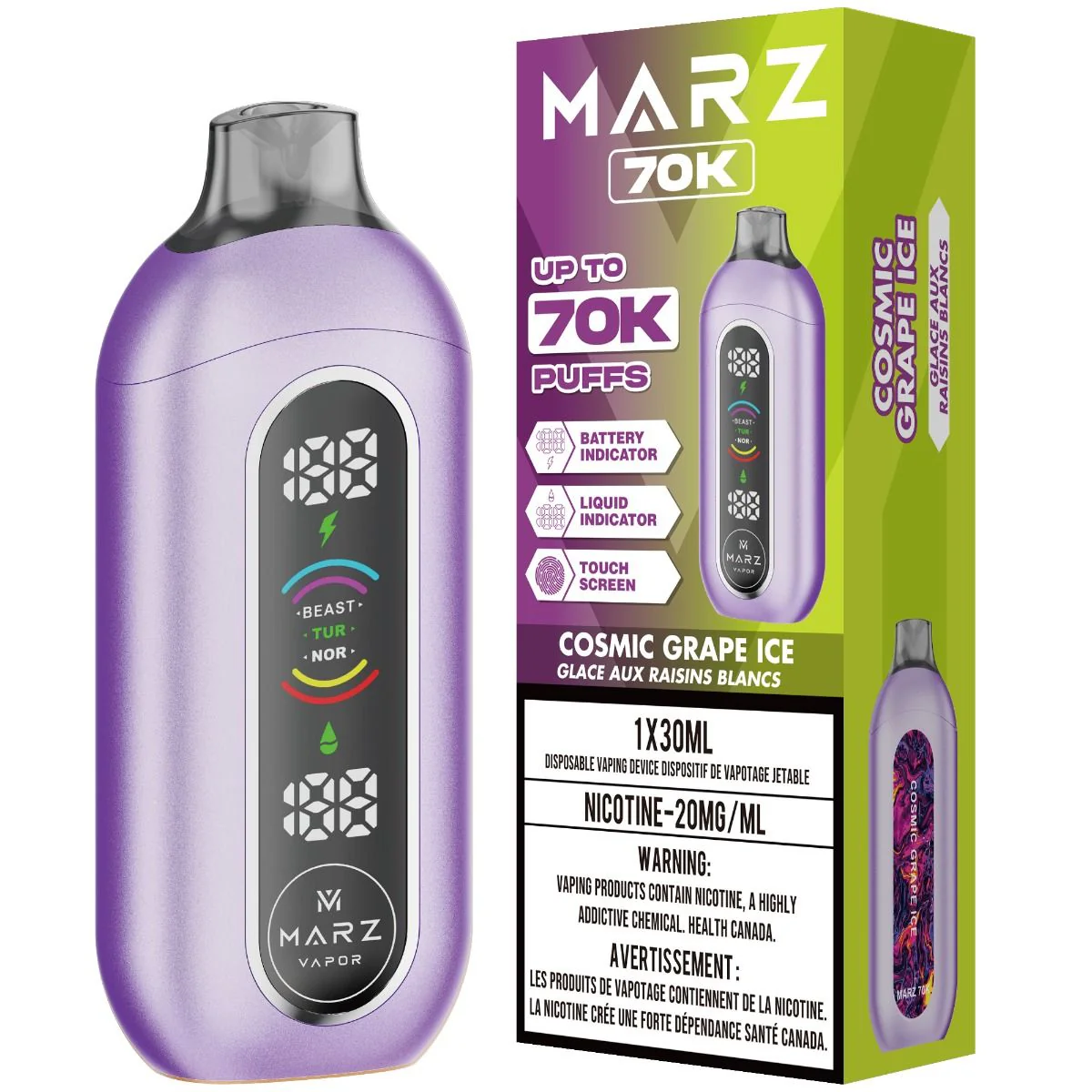 Marz 70k Puff Disposable Vape 30mL - Image 4