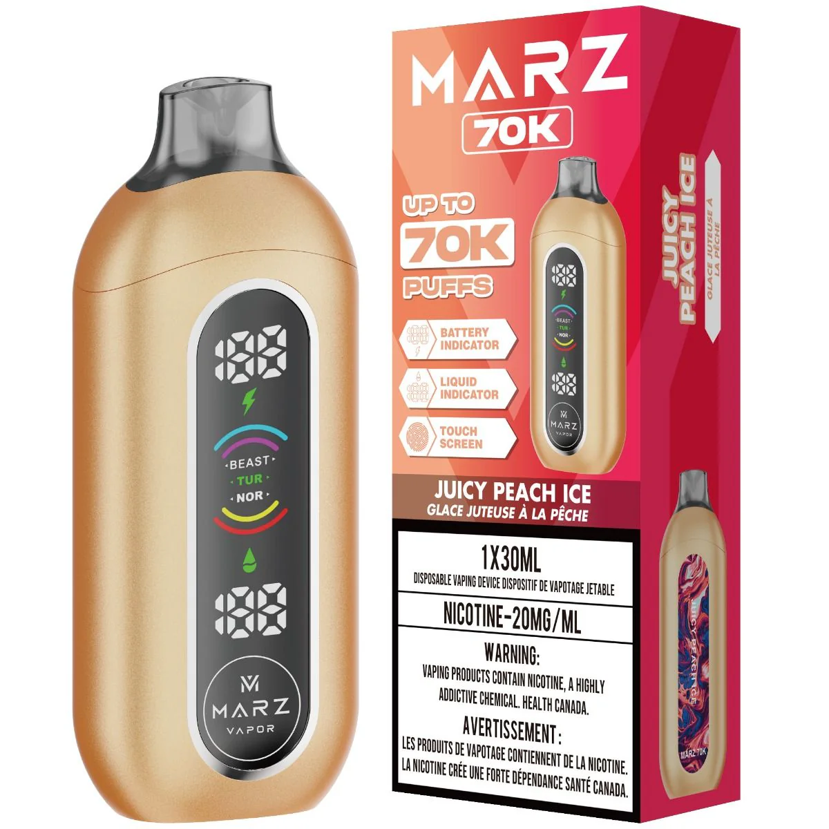 Marz 70k Puff Disposable Vape 30mL - Image 5