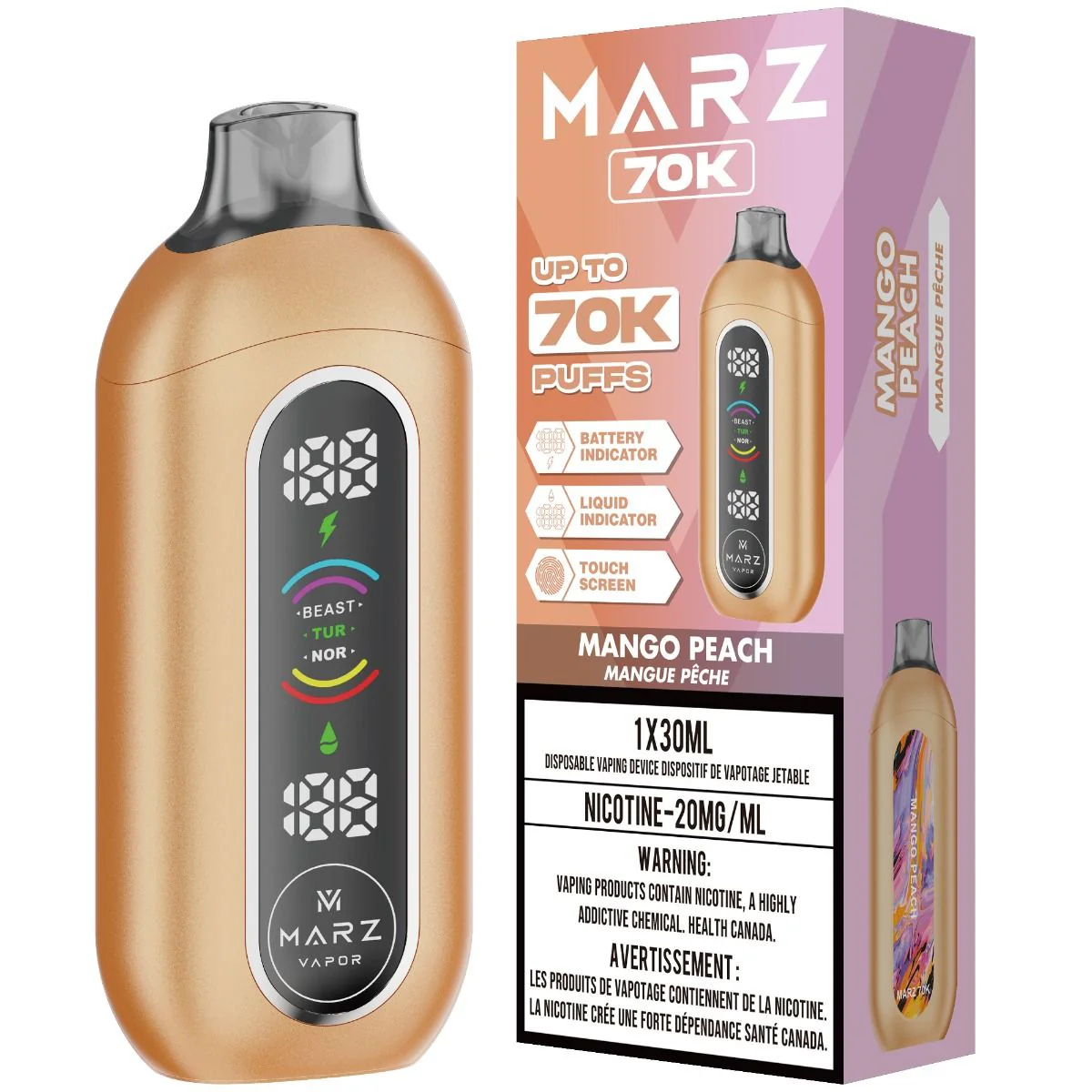 Marz 70k Puff Disposable Vape 30mL - Image 6