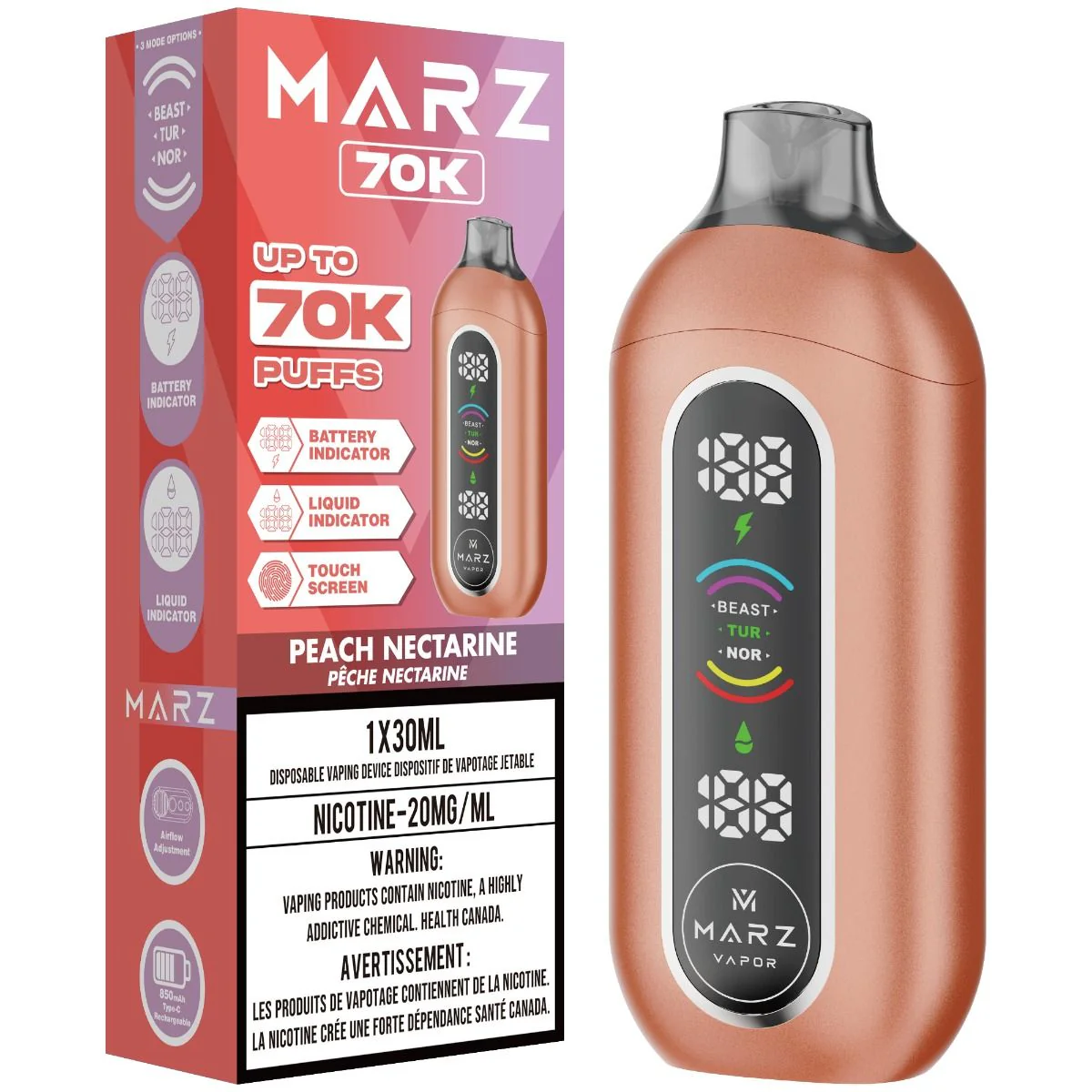 Marz 70k Puff Disposable Vape 30mL - Image 7