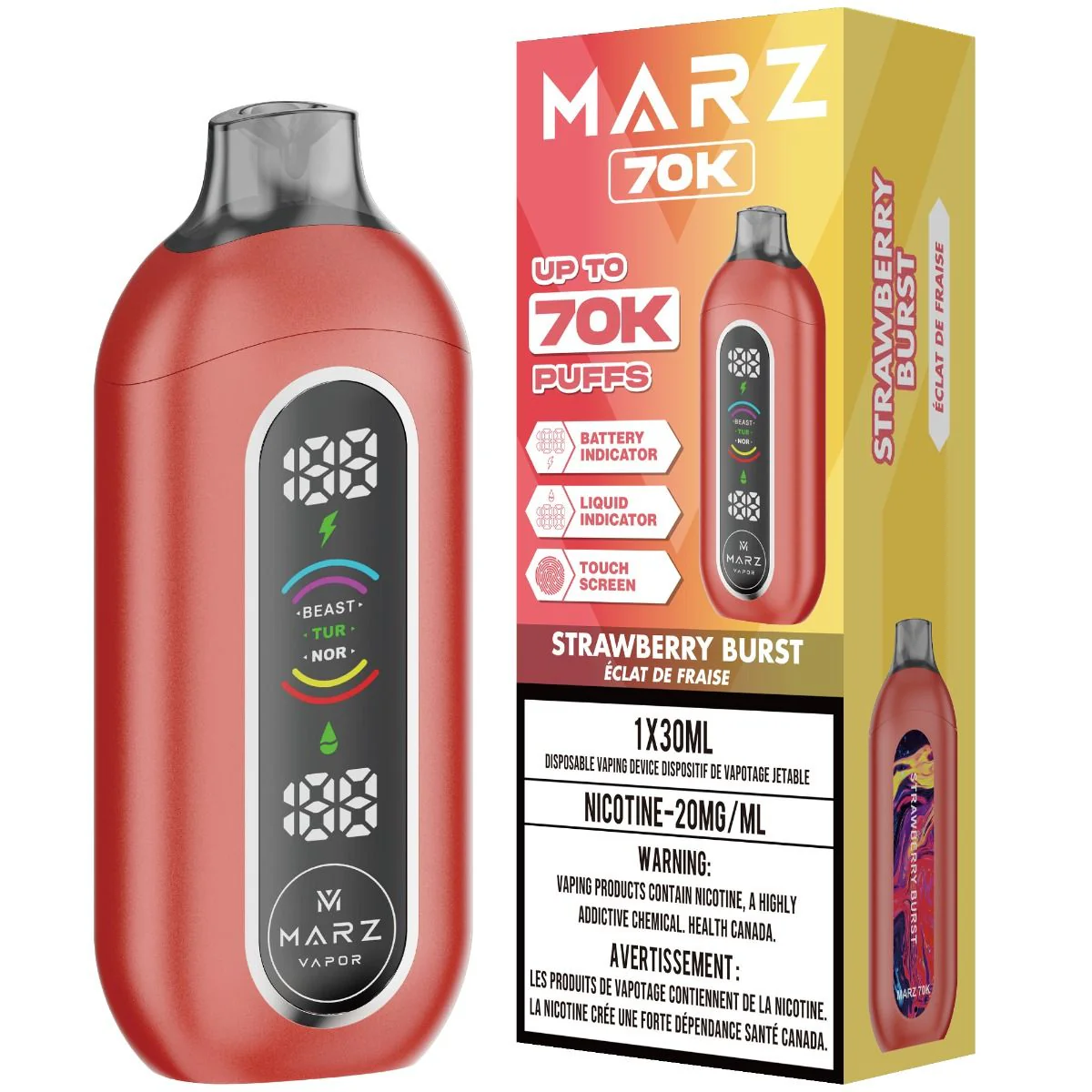 Marz 70k Puff Disposable Vape 30mL - Image 9