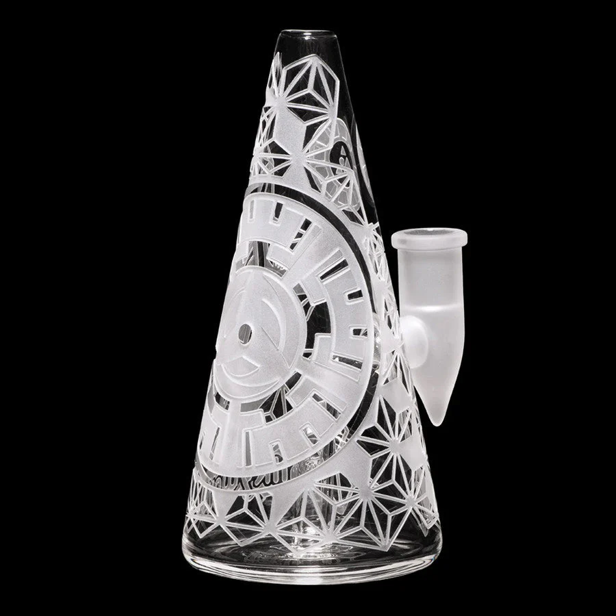 Milkyway Glass 6" Hypnotic Pyramid Bubbler - Image 2