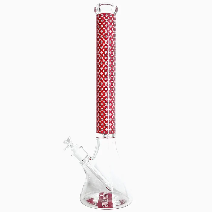 20" 9mm Designer Glow in the Dark Glass Bong - Image 4