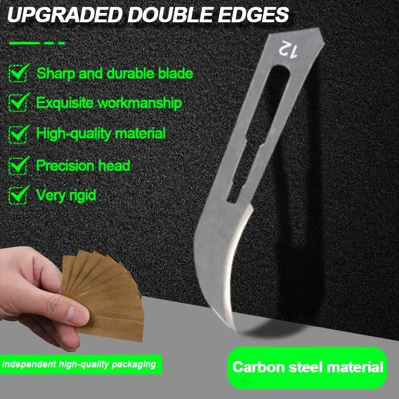 No. 12 Industrial Carbon Steel Blade - 10 pcs - Image 3