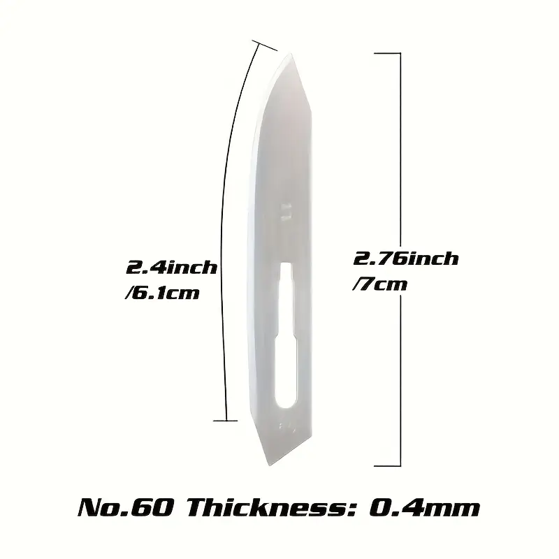 No. 60 Carbon Steel Replacement Blades - Image 2