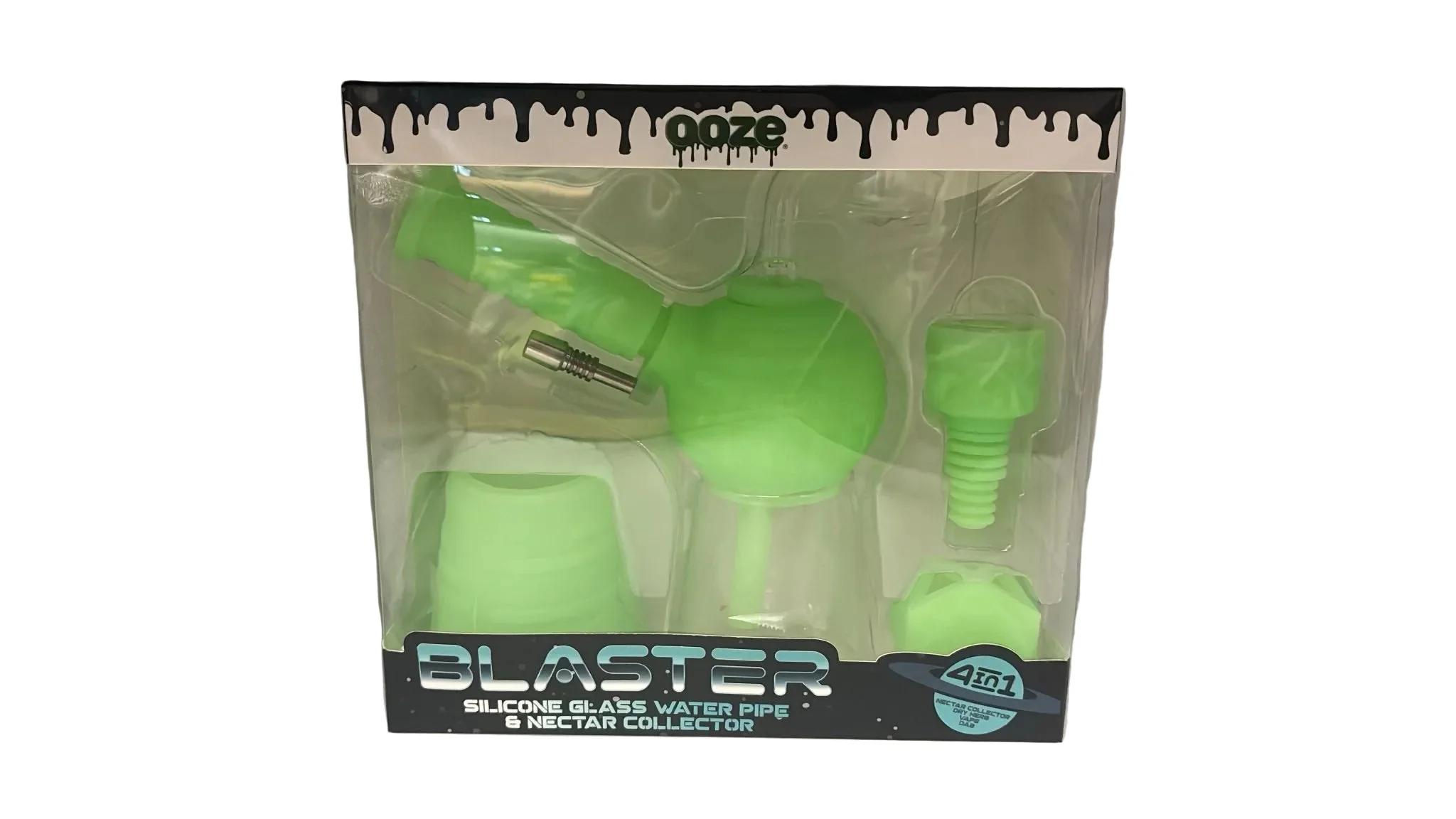 Ooze Blaster Silicone Glass 4-In-1 Hybrid Rig & Bong - Image 4