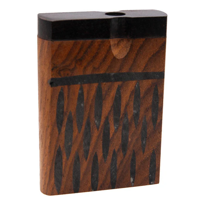Oval 3" Engraved Small Wooden Dugout - Image 2