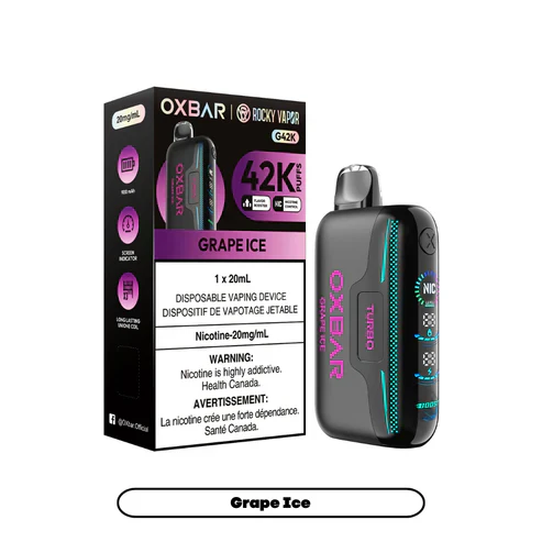 [CLEARANCE] OXBAR X Rocky Vapor G42K Disposable Vape 20mL - Image 6