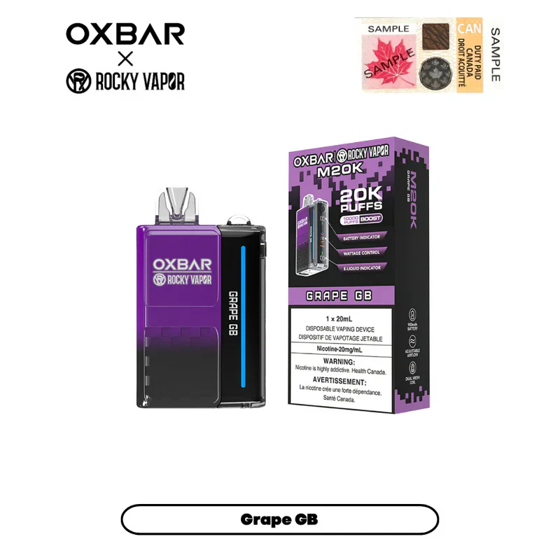 [CLEARANCE] OXBAR X Rocky Vapor M20K Puff Rechargeable Disposable Vape 20ml - Image 16